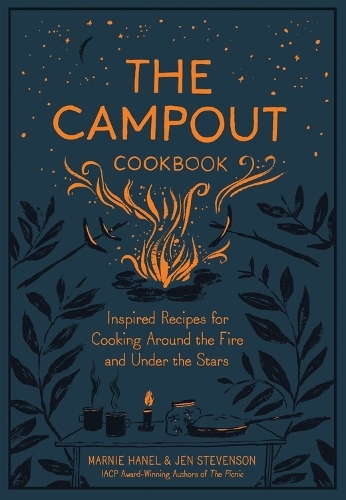 This is the book cover for 'The Campout Cookbook' by Jen Stevenson