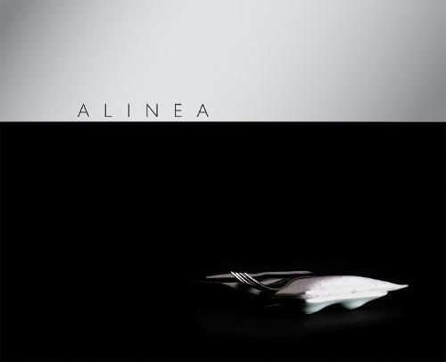 This is the book cover for 'Alinea' by Grant Achatz