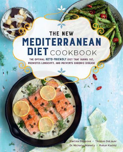 This is the book cover for 'The New Mediterranean Diet Cookbook Volume 16' by Martina Slajerova