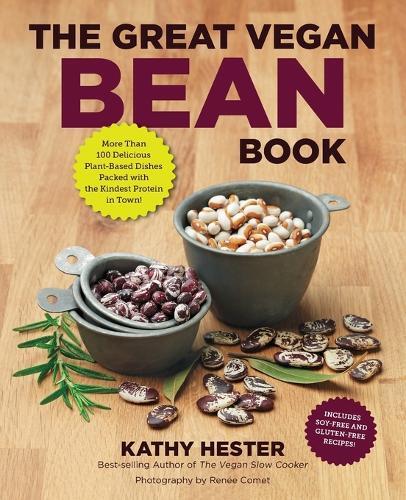 This is the book cover for 'The Great Vegan Bean Book' by Kathy Hester