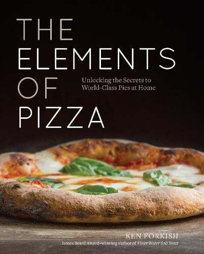 This is the book cover for 'The Elements of Pizza' by Ken Forkish