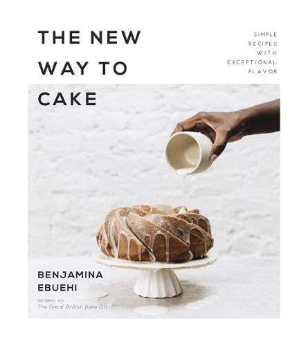 This is the book cover for 'The New Way to Cake' by Benjamina Ebuehi