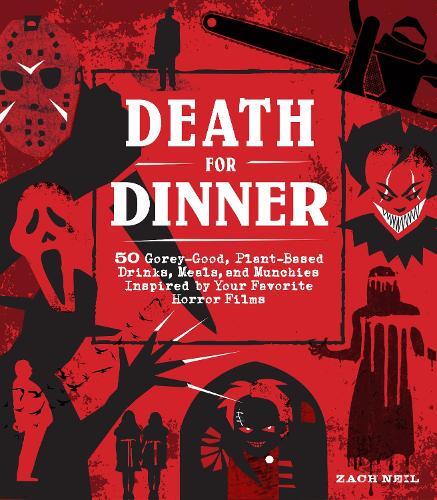 This is the book cover for 'Death for Dinner Cookbook' by Zach Neil