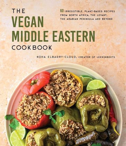 This is the book cover for 'The Vegan Middle Eastern Cookbook' by Noha Elbadry-Cloud