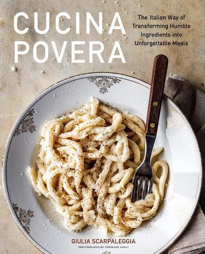 This is the book cover for 'Cucina Povera' by Giulia Scarpaleggia