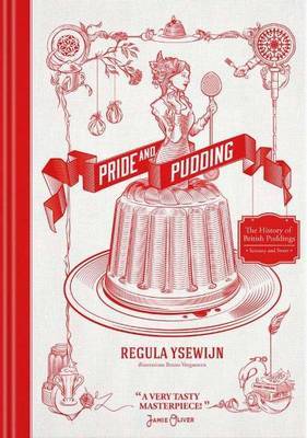 This is the book cover for 'Pride and Pudding' by Regula Ysewijn