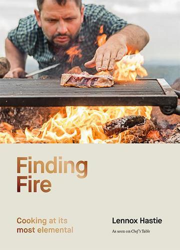 This is the book cover for 'Finding Fire' by Lennox Hastie