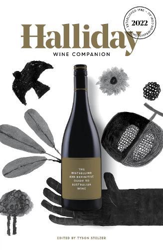 This is the book cover for 'Halliday Wine Companion 2022' by James Halliday