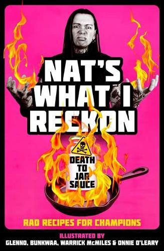 This is the book cover for 'Death to Jar Sauce' by Nat's What I Reckon