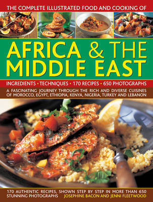 This is the book cover for 'Comp Illus Food & Cooking of Africa and Middle East' by Fleetwood Jenni