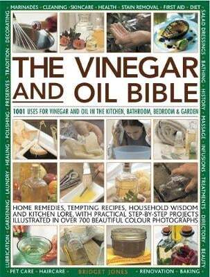 This is the book cover for 'Vinegar and Oil Bible' by Bridget Jones