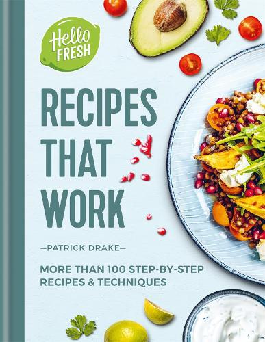 This is the book cover for 'HelloFresh Recipes that Work' by Patrick Drake