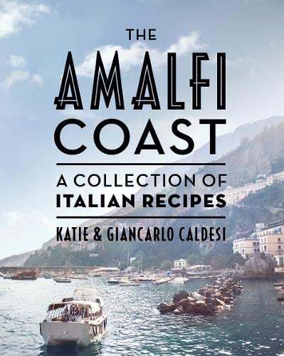 This is the book cover for 'The Amalfi Coast' by Katie Caldesi