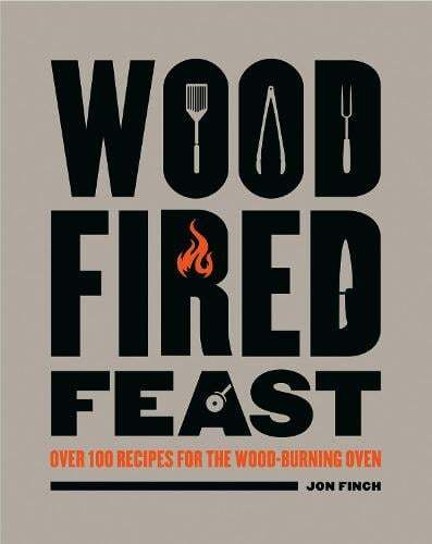 This is the book cover for 'Wood-Fired Feast' by Jon Finch