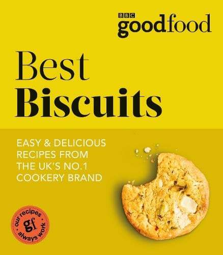 This is the book cover for 'Good Food: Best Biscuits' by Good Food