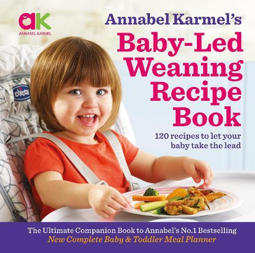 This is the book cover for 'Annabel Karmel's Baby-Led Weaning Recipe Book' by Annabel Karmel