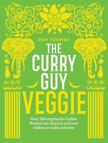 This is the book cover for 'The Curry Guy Veggie' by Dan Toombs