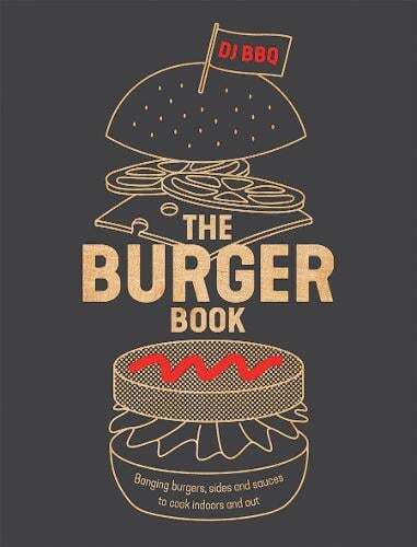 This is the book cover for 'The Burger Book' by Christian Stevenson (DJ BBQ)