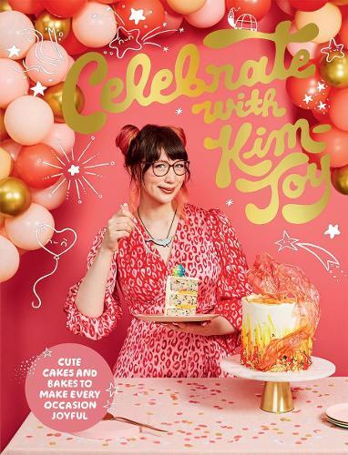 This is the book cover for 'Celebrate with Kim-Joy' by Kim-Joy