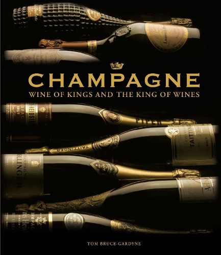 This is the book cover for 'Champagne' by Tom Bruce-Gardyne