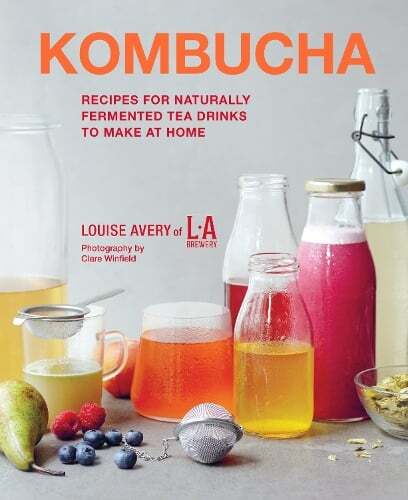 This is the book cover for 'Kombucha' by Louise Avery