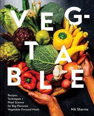 This is the book cover for 'Veg-Table' by Nik Sharma