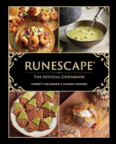 This is the book cover for 'RuneScape: The Official Cookbook' by Sandra Rosner