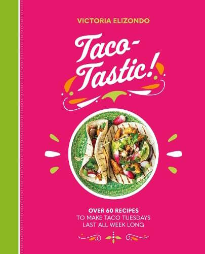 This is the book cover for 'Taco-tastic' by Victoria Elizondo