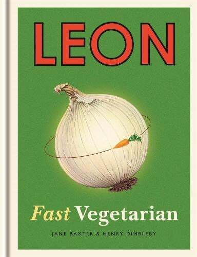 This is the book cover for 'Leon: Fast Vegetarian' by Henry Dimbleby