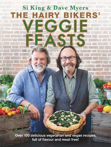 This is the book cover for 'The Hairy Bikers' Veggie Feasts' by Hairy Bikers