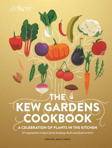 This is the book cover for 'The Kew Gardens Cookbook' by Jenny Linford