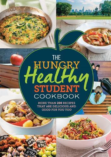 This is the book cover for 'The Hungry Healthy Student Cookbook' by Spruce