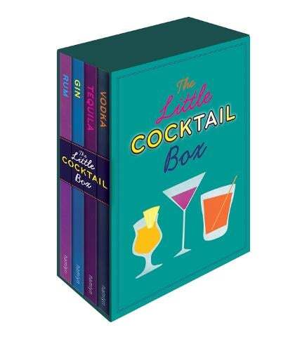 This is the book cover for 'The Little Cocktail Box' by 