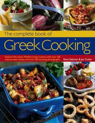 This is the book cover for 'Complete Book of Greek Cooking' by Salaman Rena Cutler Jan