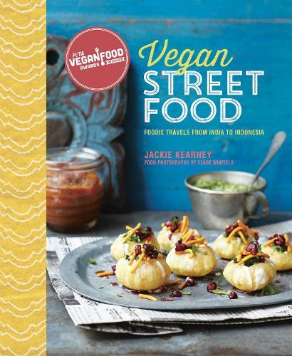 This is the book cover for 'Vegan Street Food' by Jackie Kearney