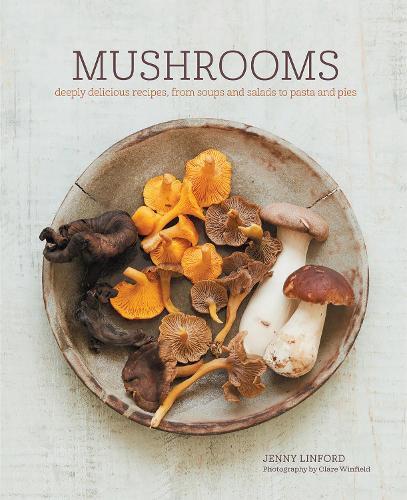 This is the book cover for 'Mushrooms' by Jenny Linford