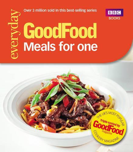 This is the book cover for 'Good Food: Meals for One' by Good Food Guides