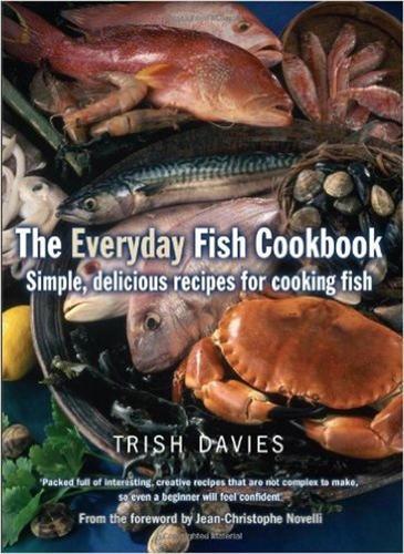 This is the book cover for 'The Everyday Fish Cookbook' by Trish Davies