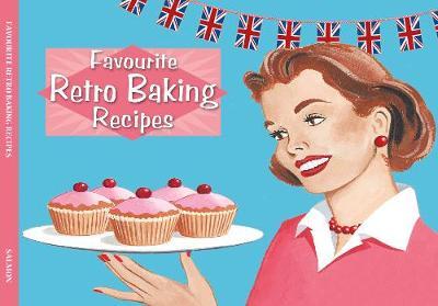 This is the book cover for 'Salmon Favourite Retro Baking Recipes' by Tim Wilson