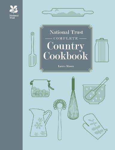 This is the book cover for 'National Trust Complete Country Cookbook' by Laura Mason