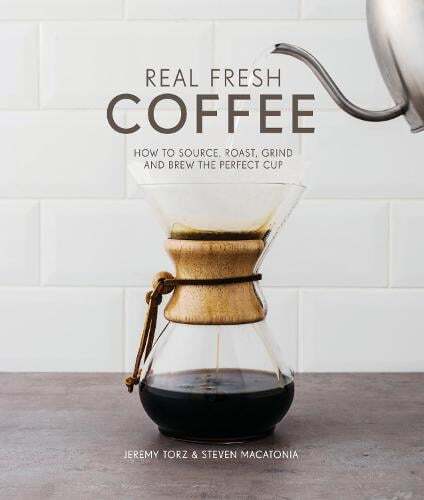 This is the book cover for 'Real Fresh Coffee' by Jeremy Torz & Steven Macatonia