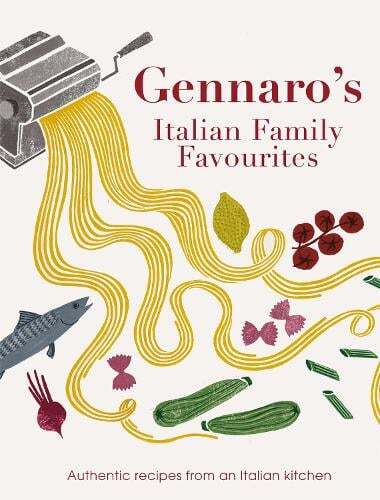 This is the book cover for 'Gennaro's Italian Family Favourites' by Gennaro Contaldo