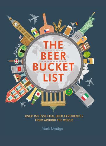 This is the book cover for 'The Beer Bucket List' by Mark Dredge