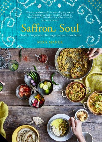 This is the book cover for 'Saffron Soul' by Mira Manek