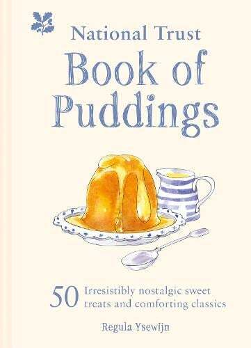 This is the book cover for 'The National Trust Book of Puddings' by Regula Ysewijn