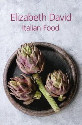 This is the book cover for 'Italian Food' by Elizabeth David