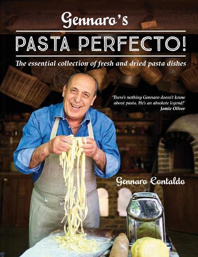 This is the book cover for 'Gennaro’s Pasta Perfecto!' by Gennaro Contaldo