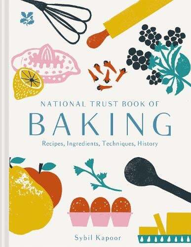 This is the book cover for 'National Trust Book of Baking' by Sybil Kapoor