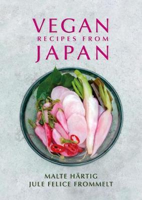 This is the book cover for 'Vegan Recipes from Japan' by Malte Hartig