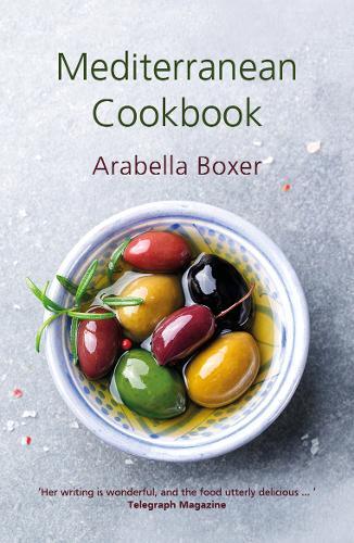 This is the book cover for 'Mediterranean Cookbook' by Arabella Boxer